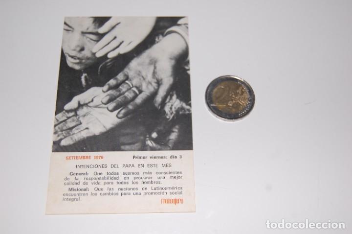 Cartes Postales: ESTAMPITA DE INTENCIONES DEL PAPA PARA EL MES DE SEPTIEMBRE DE 1976