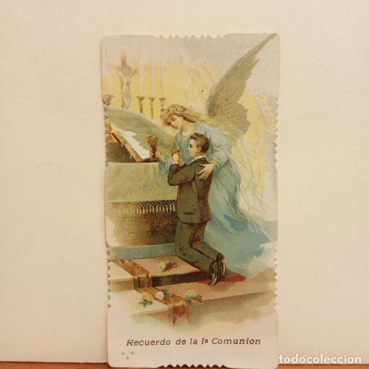 Postales: ANGEL. PRIMERA COMUNION. RECORDATORIO RELIGIOSO - Foto 1