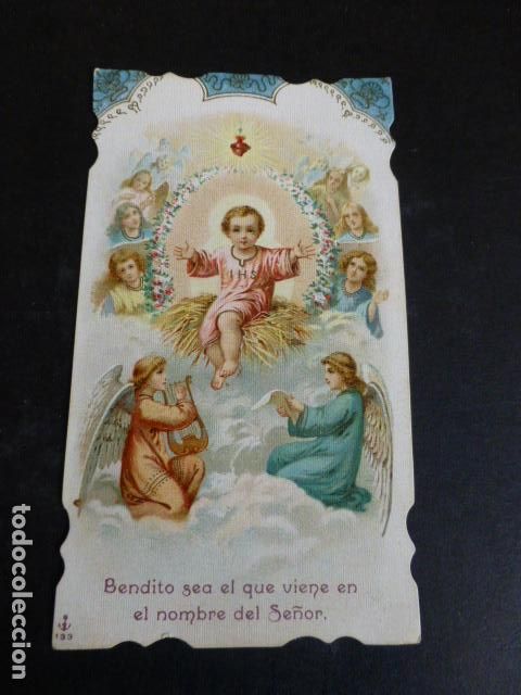 Cartes Postales: NI&Ntilde;O JESUS ANTIGUA ESTAMPA CROMOLITOGRAFICA