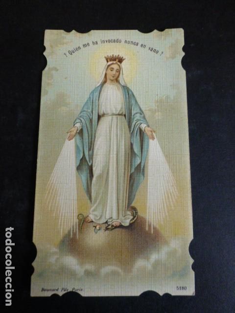 Cartoline: VIRGEN DE LA MEDALLA MILAGROSA ANTIGUA ESTAMPA CROMOLITOGRAFICA