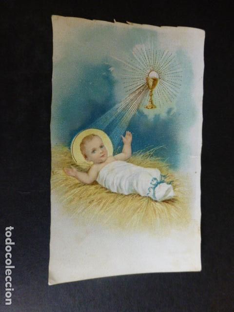 Cartoline: NI&Ntilde;O JESUS ANTIGUA ESTAMPA CROMOLITOGRAFICA