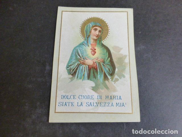Postales: SAGRADO CORAZON DE MARIA ANTIGUA ESTAMPA CROMOLITOGRAFICA