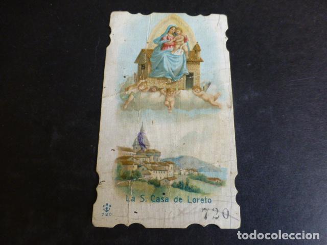 Cartoline: LA SANTA CASA DE LORETO ANTIGUA ESTAMPA CROMOLITOGRAFICA