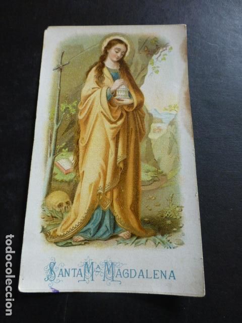 Cartes Postales: SANTA MAR&Iacute;A MAGDALENA ANTIGUA ESTAMPA CROMOLITOGRAFICA