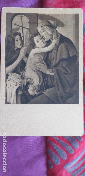 Postales: RELIGIOSAS-V30-140X90MM..SANDRO BOTTICELLI-MADONNA MIT DEM KIND UND DEM JOHANNESKNABEN
