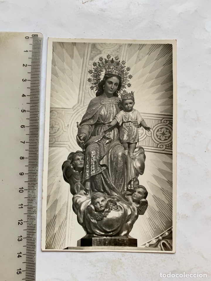Postales: FOTO POSTAL. VIRGEN SEDENTE CON NI&Ntilde;O JES&Uacute;S EN BRAZOS. ADVOCACION?. MUNICIPIO?. FOT&Oacute;GRAFO?.