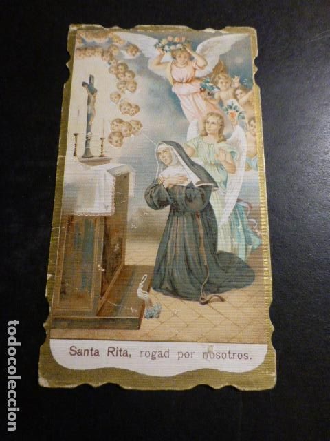 Postales: SANTA RITA DE CASIA ANTIGUA ESTAMPA CROMOLITOGRAFICA