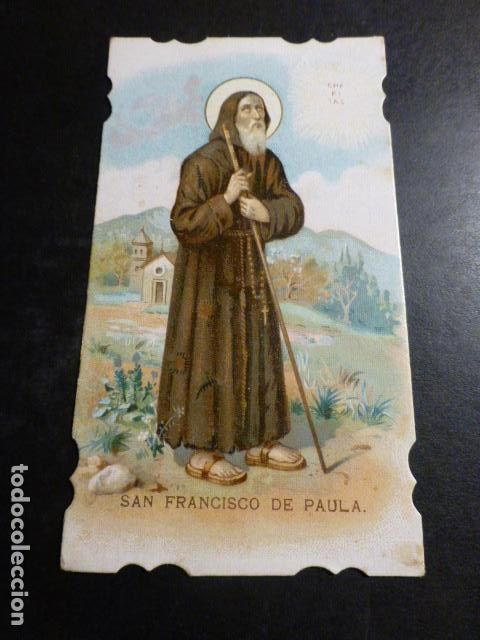 Postales: SAN FRANCISCO DE PAULA ANTIGUA ESTAMPA CROMOLITOGRAFICA