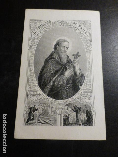Postais: SAN FRANCISCO DE PAULA ANTIGUA ESTAMPA GRABADO SIGLO XIX