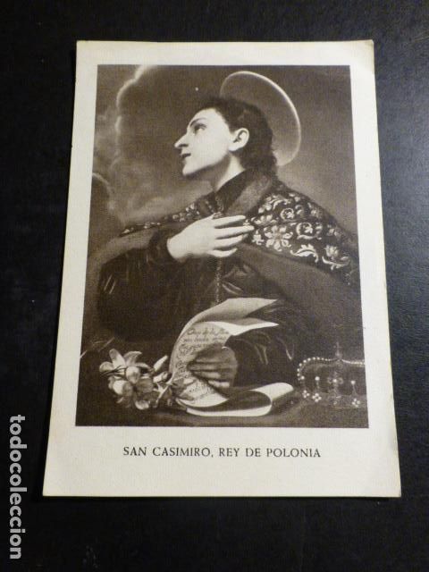 Postales: SAN CASIMIRO REY DE POLONIA ANTIGUA ESTAMPA