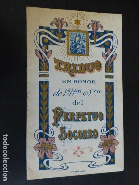 Postales: TRIDUO EN HONOR DE NUESTRA SE&Ntilde;ORA DEL PERPETUO SOCORRO