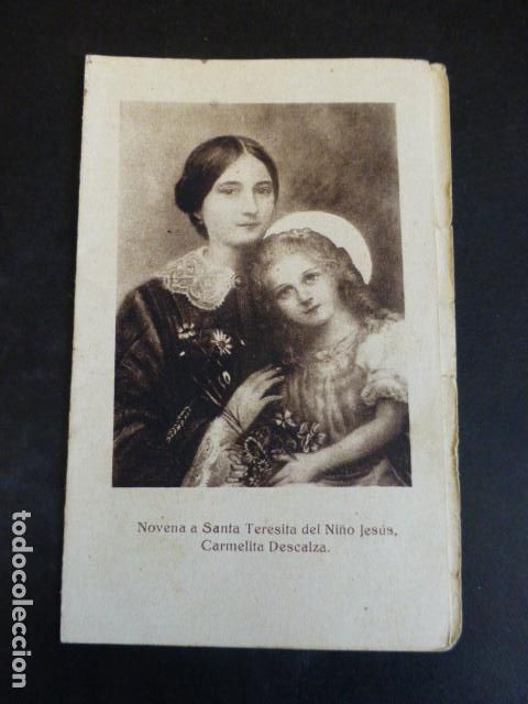 Postales: NOVENA A SANTA TERESITA DEL NI&Ntilde;O JESUS IMPRESO DIPTICO