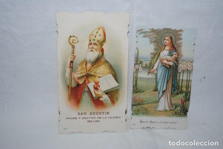 Postales: SAN AGUSTIN , Y SANTA , AGNES . 1935
