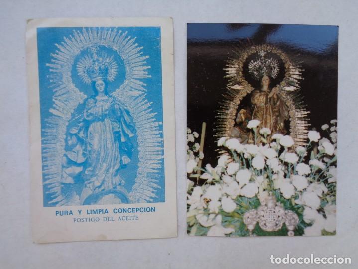 Postales: LOTE DE 2 ESTAMPAS DE LA INMACULADA CONCEPCION DEL POSTIGO DEL ACEITE
