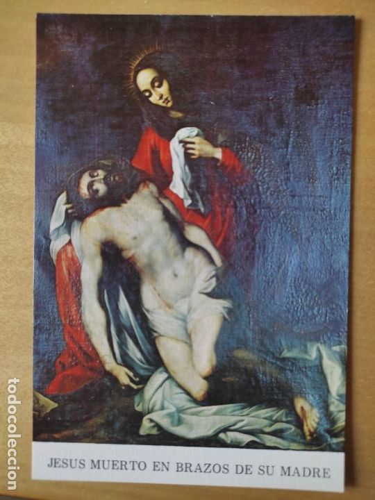 Cartes Postales: JESUS EN BRAZOS MADRE ESTAMPA
