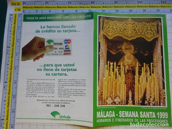 Postkarten: PROGRAMA SEMANA SANTA DE M&Aacute;LAGA. HORARIOS ITINERARIOS PROCESIONES. A&Ntilde;O 1999, PENAS DE SAN JUAN 50