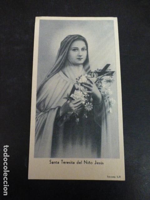 Cartoline: SANTA TERESITA DEL NI&Ntilde;O JESUS ANTIGUA ESTAMPA