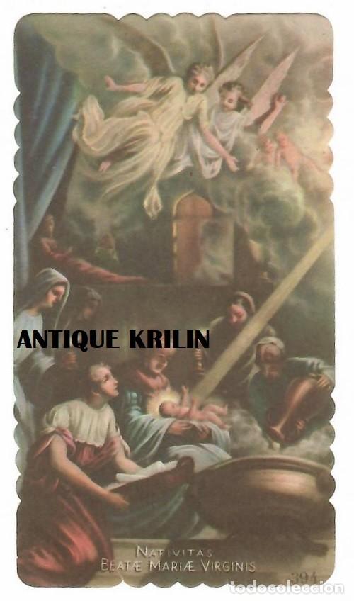 Cartoline: ESTAMPA NATIVITAS BEATE MARIAE VIRGINIS N&ordm; 394 / 10.5 X 6 TROQUELADA
