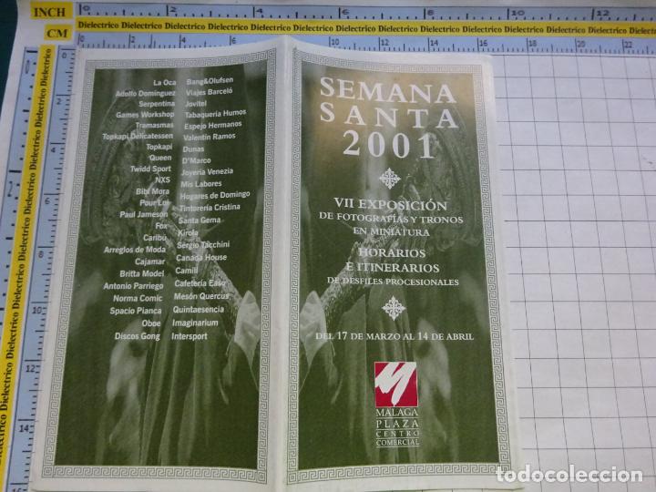 Postkarten: PROGRAMA SEMANA SANTA. HORARIOS ITINERARIOS PROCESIONES M&Aacute;LAGA A&Ntilde;O 2001. 303