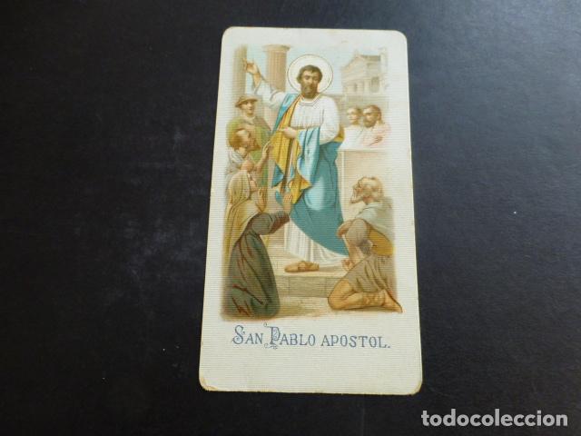 Cartoline: SAN PABLO APOSTOL ANTIGUA ESTAMPA CROMOLITOGRAFICA