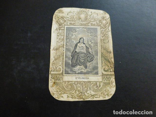 Cartoline: SANTA FILOMENA ANTIGUA ESTAMPA