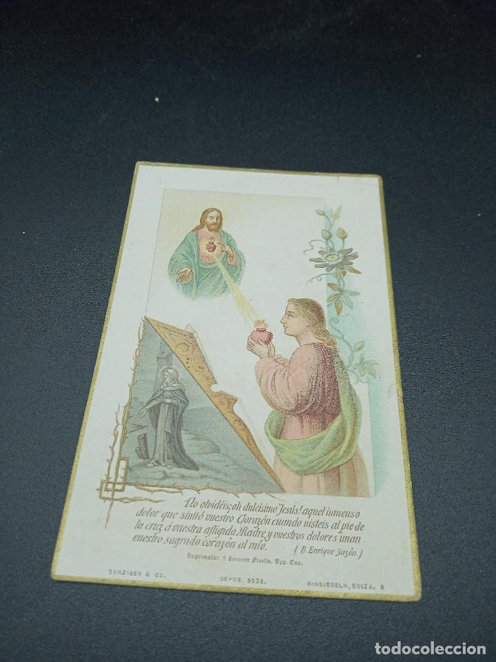 Postales: Sagrado Corazon. 11 x 7 cm - Foto 1