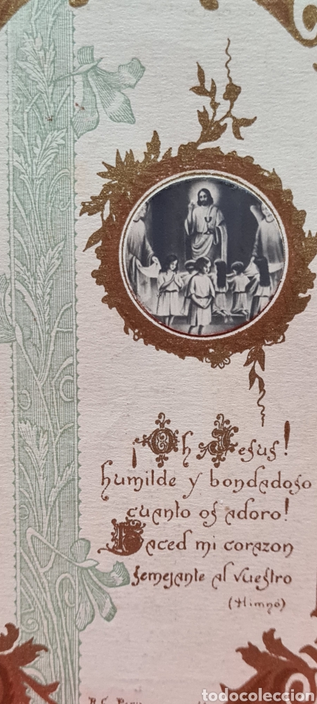 Postais: Precioso Recordatorio de Comuni&oacute;n. 1926. Romany&agrave; de la Selva