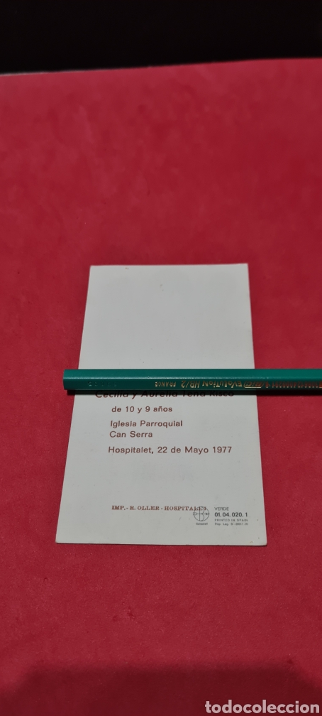 Postales: Precioso Recordatorio de Comuni&oacute;n. - Foto 4