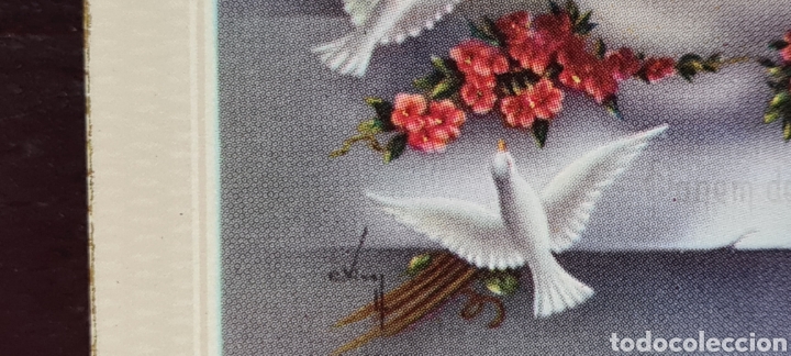 Postales: Precioso Recordatorio de Comuni&oacute;n. - Foto 3