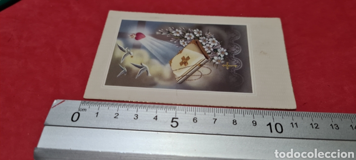 Postales: Precioso Recordatorio de Comuni&oacute;n. - Foto 5