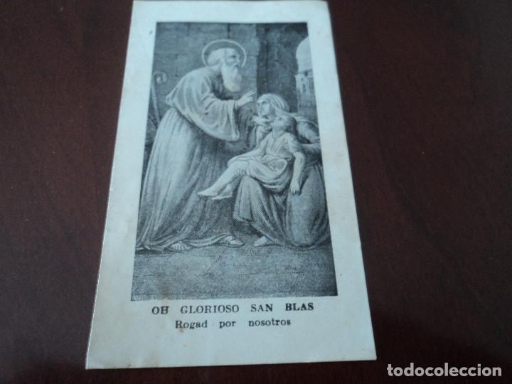 Cartoline: diptico NOVENA oh glorioso SAN BLAS, 10 x 6 cm