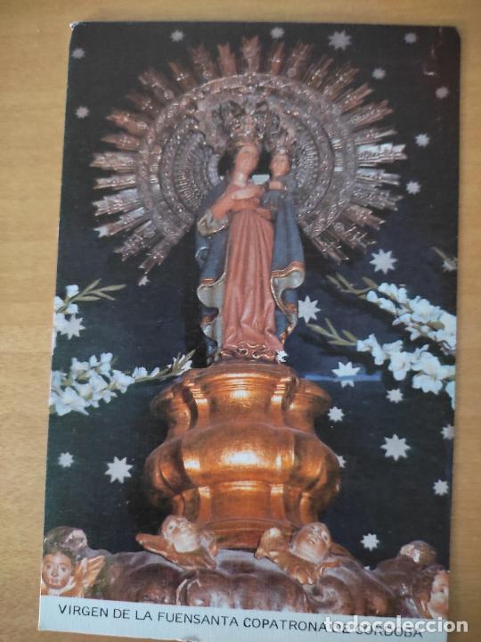 Postais: VIRGEN FJUENSANTA NTRA SRA COPATRONA CORDOBA DORSO SELLO FLORES SANTA MARTA TARJETA POSTAL