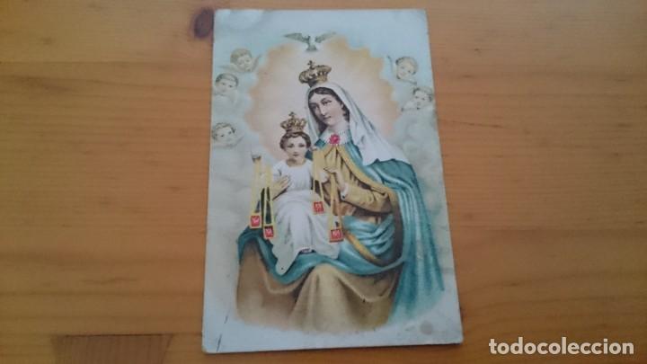 Postales: TARJETA POSTAL VIRGEN CON EL NI&Ntilde;O JES&Uacute;S - ESCRITA