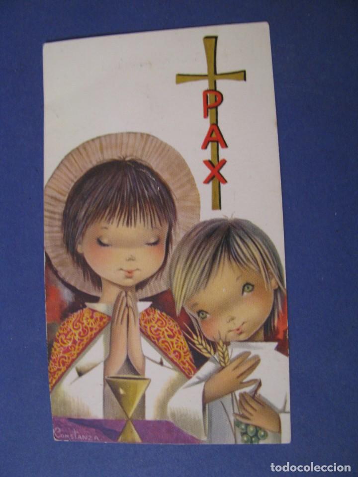 Postcards: RECORDATORIO DE LA PRIMERA COMUNI&Oacute;N. IL. CONSTANZA. MALAGA. 1967. 10X6 CM.