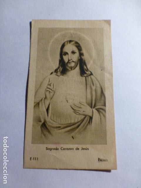 Postales: SAGRADO CORAZON DE JES&Uacute;S ANTIGUA ESTAMPA