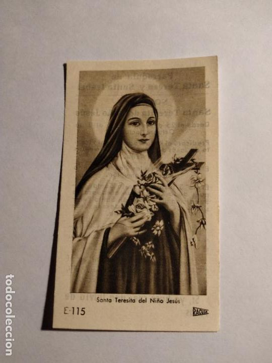 Cartoline: SANTA TERESITA DEL NI&Ntilde;O JESUS ANTIGUA ESTAMPA