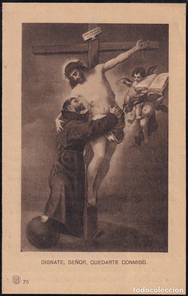 Cartes Postales: Recordatorio - Esquela mortuoria antigua / Diciembre 1922 / Dignate, Se&ntilde;or, quedarte conmigo