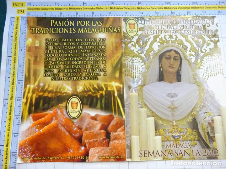 Postkarten: PROGRAMA SEMANA SANTA HORARIOS ITINERARIOS PROCESIONES M&Aacute;LAGA 2012. 547