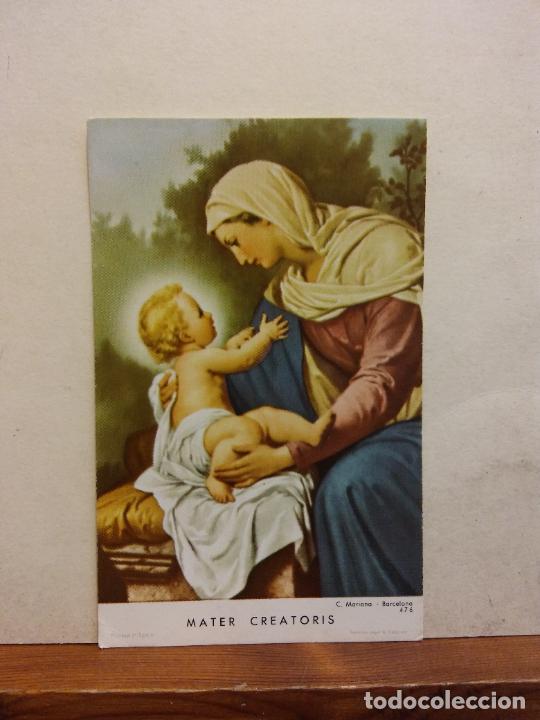 Postales: MATER CREATORIS. RECORDATORIO RELIGIOSO. SENCILLA. CIRCULADA. - Foto 1