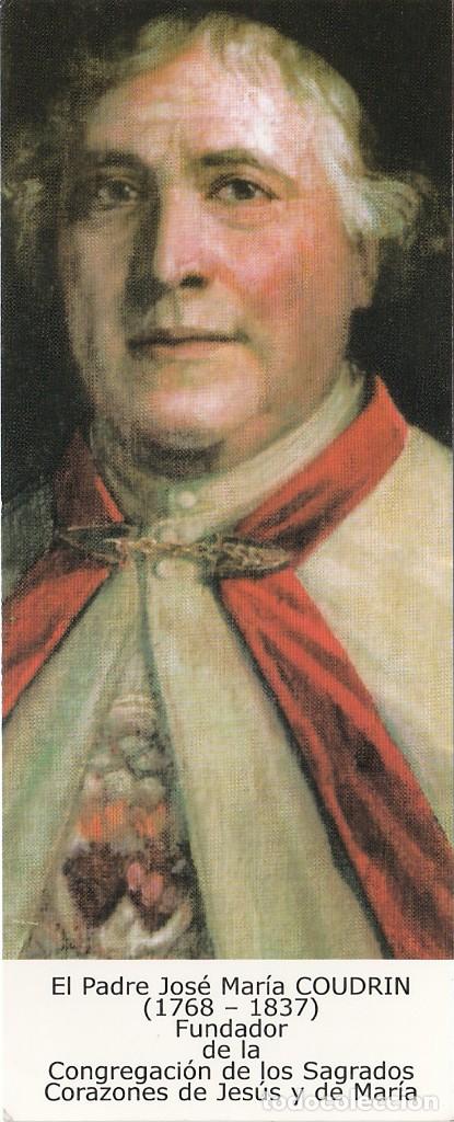 Postais: Padre Jos&eacute; Mar&iacute;a Coudrin - Fundador Sagrados Corazones de Jes&uacute;s y de Mar&iacute;a - Oraci&oacute;n - 150x60mm