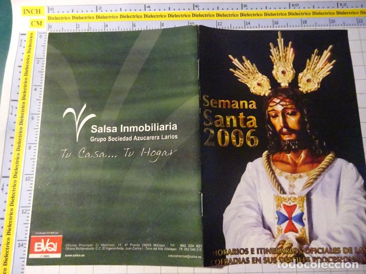 Postcards: PROGRAMA SEMANA SANTA HORARIOS ITINERARIOS PROCESIONES M&Aacute;LAGA 2006. 566