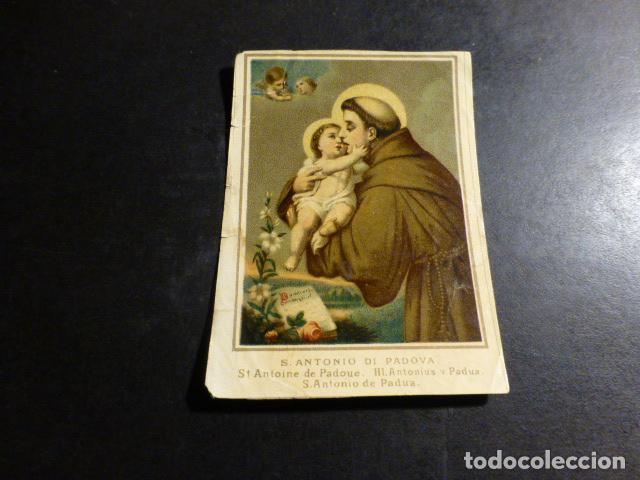 Cartes Postales: SAN ANTONIO DE PADUA ANTIGUA ESTAMPA CROMOLITOGRAFICA