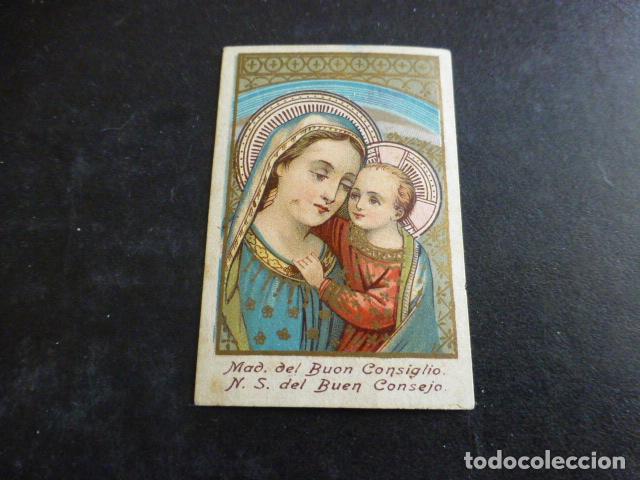 Postais: NUESTRA SE&Ntilde;ORA DEL BUEN CONSEJO ANTIGUA ESTAMPA CROMOLITOGRAFICA