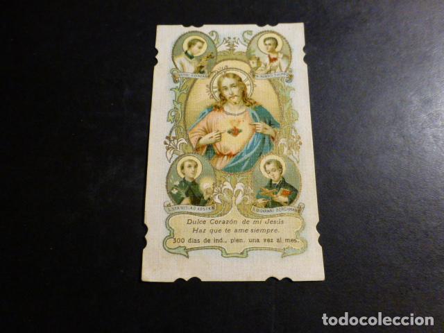 Postales: SAGRADO CORAZON DE JESUS ANTIGUA ESTAMPA CROMOLITOGRAFICA