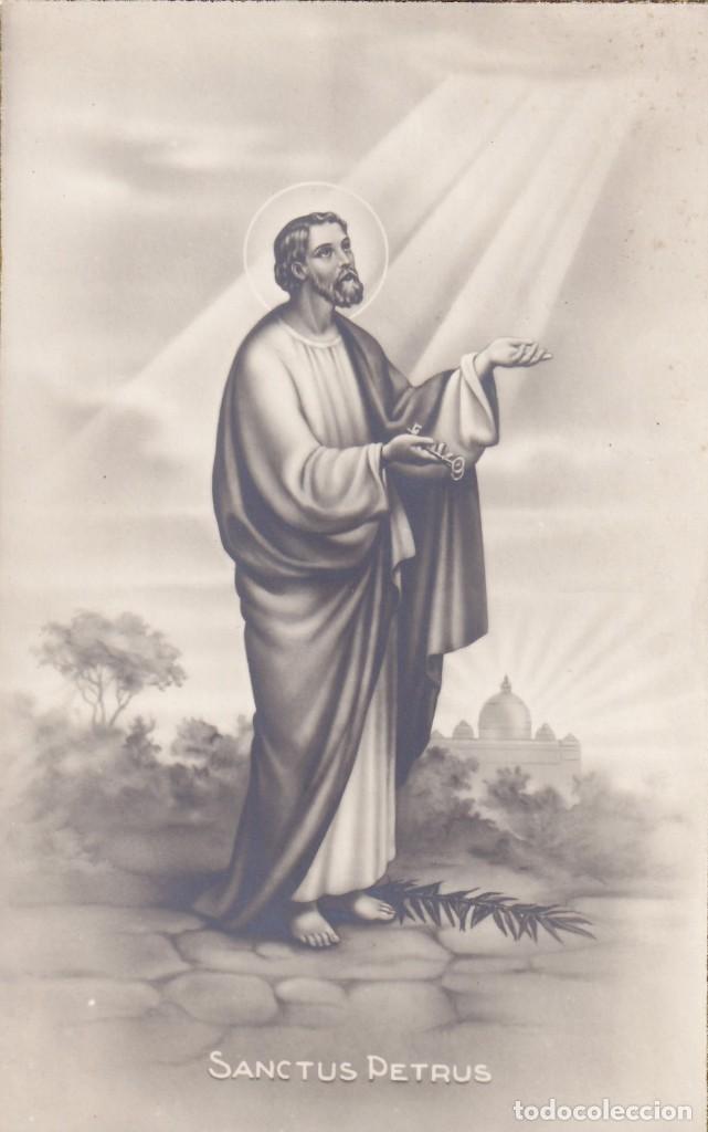 Cartoline: San Pedro - Antigua postal con bordes dorados / Sanctus Petrus - 211 LT