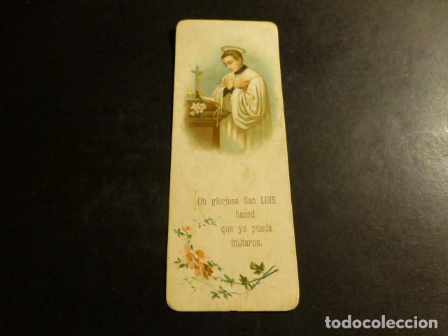 Cartes Postales: SAN LUIS GONZAGA ANTIGUA ESTAMPA CROMOLITOGRAFICA
