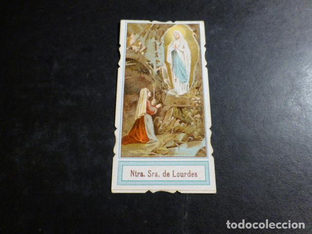 Postais: NUESTRA SE&Ntilde;ORA DE LOURDES ANTIGUA ESTAMPA CROMOLITOGRAFICA
