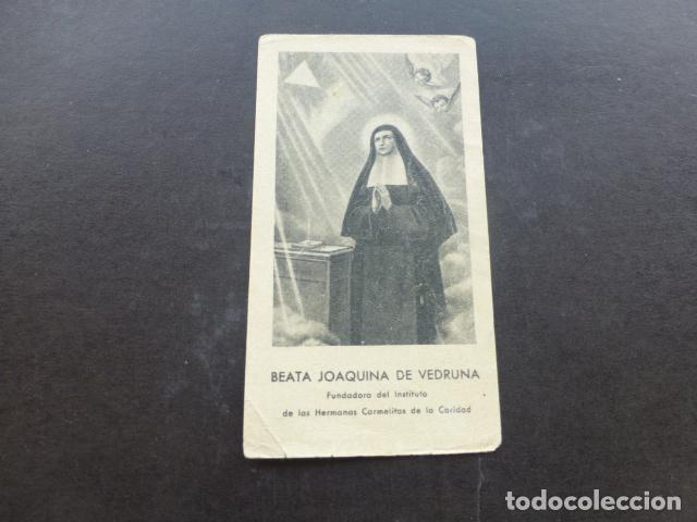 Postais: BEATA JOAQUINA DE VEDRUNA ANTIGUA ESTAMPA