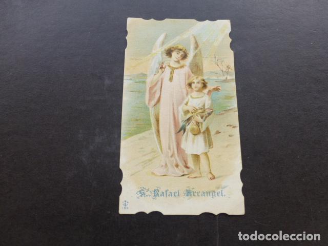 Postais: SAN RAFAEL ARCANGEL ANTIGUA ESTAMPA CROMOLITOGRAFICA