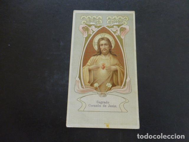 Postales: SAGRADO CORAZON DE JESUS ANTIGUA ESTAMPA CROMOLITOGRAFICA
